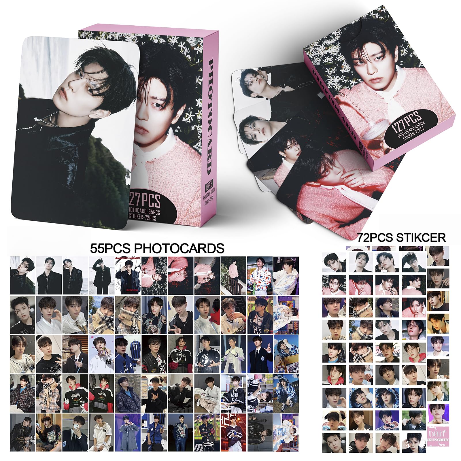 タレントカード [Stray Kids] Seungmin 73 Photocards Set Stray Kids Photocards 127 peças Do IT Album Conjunto de cartões de